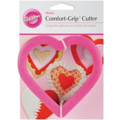 Wilton Comfort Grip Cookie Cutter Large Heart 4" - Imagem 1 de 2
