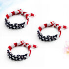 3 PCS Bandana Mit Amerikanischer Flagge Damen Stirnbänder Flaggen-Print Schal