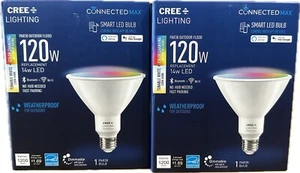 Cree Lighting Smart LED Color Changing Flood Outdoor 120W (Set of 2) CMPAR38 - Picture 1 of 4