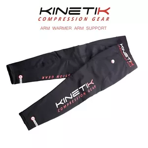 Kinetik Compression Gear Arm Warmer Black Muscle Recovery Sleeve Large ARMB12 - Picture 1 of 6