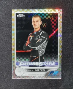 2022 Topps Chrome Formula 1 F1 F2 Amaury Cordeel #98 Gold Checker Flag /50 - Picture 1 of 6