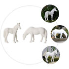 Miniature Animal Figure: Painted Horse Model for DIY Crafts and Display