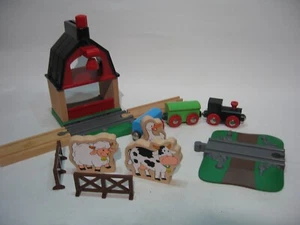 GRÚA AGRÍCOLA BRIO para tren de madera / juego de vías ferroviarias (se adapta a Brio Thomas) - Imagen 1 de 7