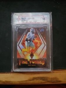 Barry Sanders 2021 Panini Phoenix Fire Forged # FF-7 CG Graded 10 - Picture 1 of 1