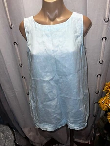 Pure Jill Damen 100 % Leinen Sea Breeze Top Taschen ärmellose Bluse Tunika Gr. PS - Bild 1 von 8