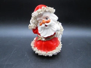 "Plantadora/soporte para dulces vintage Lefton Spaghetti Santa Claus Navidad, 5"" de alto" - Imagen 1 de 9