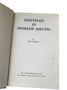 Essentials in Problem Solving Zuce Kogan HC/2nd Ed/1956 - Picture 1 of 10