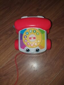 Fisher-Price Chatter Telephone, Infant and Toddler Pull Along Toy Phone