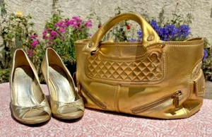 Auth Celine Gold Boogie Bag (Shoes not included) - Picture 1 of 18
