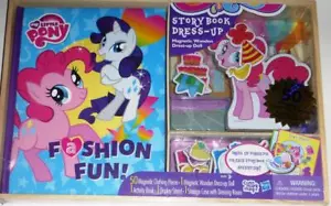 My Little Pony Magnetic Dress Up Doll Book 50 Pieces Wood Storage Pinkie Pie - Picture 1 of 6