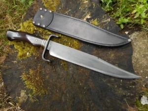 STRUMENTO D2 FATTO A MANO PERSONALIZZATO IN ACCIAIO SURVIVAL COLTELLO DA CACCIA COLTELLO DA CAMPEGGIO & GUAINA - Foto 1 di 2