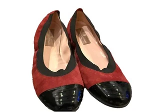 Clorinda Antinori Damen Wildleder Cranberry Ballerinas Größe 7 - Bild 1 von 6