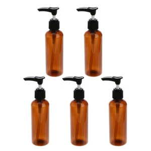 5 Pcs Press Bottle Empty Body Wash Bottles Pump for Liquids Travel - Picture 1 of 12