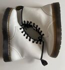 Doc Martens Womens Sz 5 Airwair Zavala White Boots Combat Style Lace Up