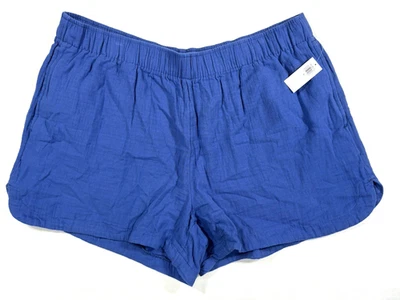 Pantalones Cortos Old Navy Comfort Para Mujer XL Azul Cintura Elástica 100% Algodón Bolsillos Nuevos con Etiquetas Foto 1 de 4