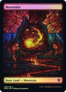 Magic The Gathering MTG MOUNTAIN (280) LÁMINA ARTE COMPLETO Dominaria United casi nuevo - Imagen 1 de 1