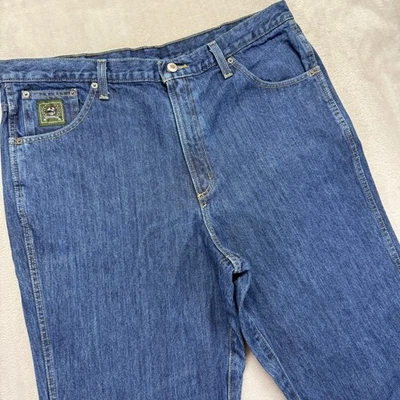 Jeans Cinch Para Hombre 38x32 Azul Verde Etiqueta Rígido Calce Relajado Vaquero Occidental Denim Foto 1 de 4