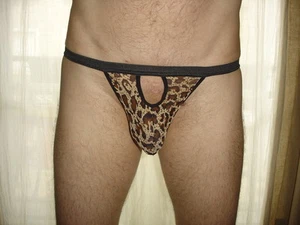 String Gr. S Leopard braun transparent Neofan Ref S27 sexy - Bild 1 von 7