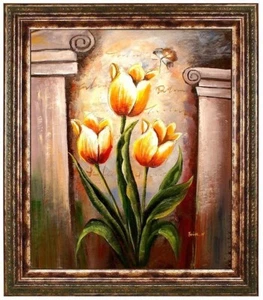 Ölbild Blumen Blumenbild ÖLGEMÄLDE HANDGEMALT Blumenmalerei Blumengemälde F50x60 - Bild 1 von 5