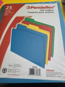 25 Pendaflex File Folders - New In Original Plastic - Picture 1 of 1