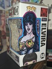 Funko POP Icons! - Elvira 68 Diamond Coll. Hand PAINTED Artwork Sketched on box