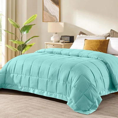 King Size Blanket with Satin Trim, Lightweight down Alternative King Blanket for - Image 1 of 4