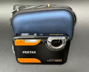 Pentax Optio WS80 Unterwasser Kamera - Digital Kamera -Orange-gebraucht-getestet - Bild 1 von 12