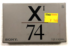 Sony XI  74 audio cassette blank tape sealed Made in Japan Type I
