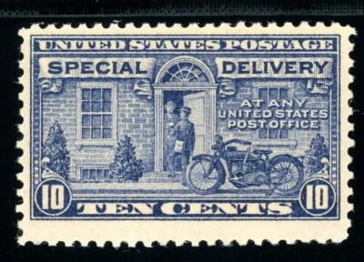 USAstamps Unused VF US 1922 Special Delivery Scott E12 OG MLH - Image 1 of 2