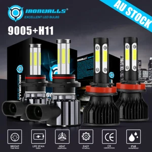 4/6 Sides 9005 H11 LED Headlight Bulbs For LEXUS RX330 2003-2005 High & Low Beam - Picture 1 of 12