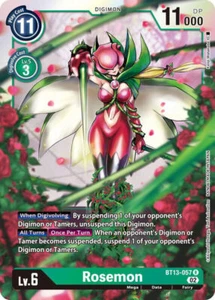 Foil Rosemon BT13-057 R Versus Royal Knights Digimon TCG - Imagen 1 de 2
