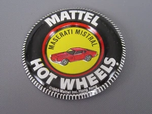 B128 Hot Wheels Redline Hong Kong 1969 Maserati Mistral Button Metal Original - Picture 1 of 4