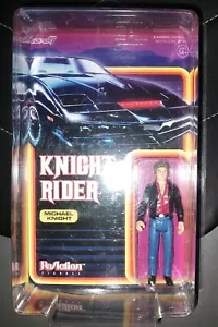 RARE KNIGHT RIDER MICHAEL KNIGHT REACTION SUPER 7 FIGURE FACTORY SEALED OOP MOC - Picture 1 of 14