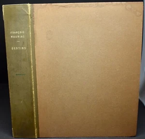 DESTINS by Francois Mauriac, Copyright 1928 1st Edition – Signed by the Author - Picture 1 of 12
