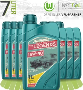 7 x 1 Liter (7L) Addinol Legends 15W-40 Motoröl Oldtimer Classic API SF CC - Bild 1 von 1