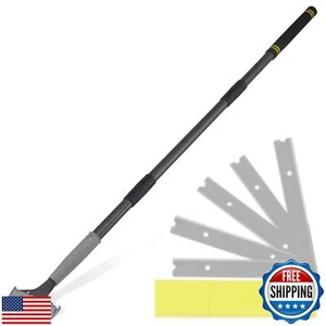 Floor Scraper Long Handle, Heavy duty floor scraper tool 16-47" made of stain - Picture 1 of 5