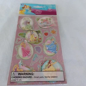 Disney Princess 3D Stickers Snow White Belle Little Mermaid Etc. Sandy Lion New - Picture 1 of 7