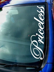 Priceless Small - Large Windscreen Funny Novelty Car Window Stickers Decals - Picture 1 of 2