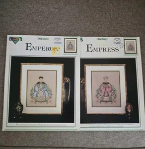 Color Charts Bing Chan's Qing Dynasty Cross Stitch Patterns Emperor & Empress - Picture 1 of 5