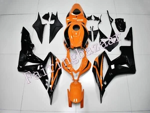 Fit for 2007 2008 CBR600RR Orange Black ABS Injection Bodywork Fairing Kit - Foto 1 di 7