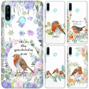 Personalisierte erste Handyhülle für Huawei Y6s/Y7/Y9/Y3 Blume/Robin Hartschale - Bild 1 von 20