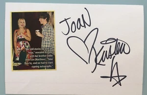 Kristen Alderson Signed  / Inscribed 3X5” Index Card One Life to Live With Photo - Picture 1 of 1