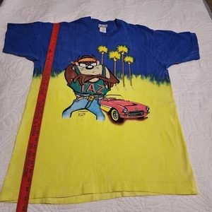 Vintage Jerry Leigh Signed 1993 Taz Tye Dye 1 SZ T-Shirt Numbered See Descripti - Picture 1 of 24