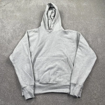 Sudaderas con capucha Champion tejido inverso bordado logotipo para mujer talla M gris Foto 1 de 4