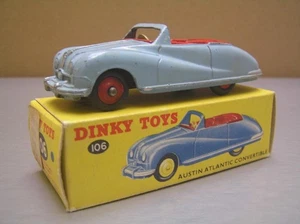 Dinky Toys 106 Austin Atlantic Convertible made in England EXIB fabulous box - Picture 1 of 10