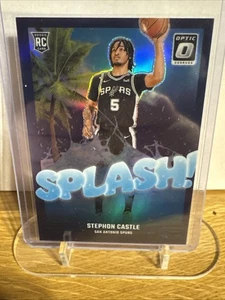 2024-2025 Panini Donruss Optic Splash Stephon Castle #14 Rookie RC Purple Prizm! - Picture 1 of 2