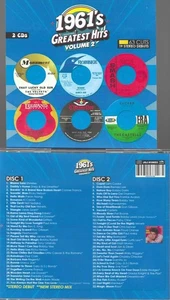 1961's GREATEST HITS, VOL. 2-2 CDS-63 CUTS-19 STEREO DEBUTS-NEW IMPORT - Picture 1 of 1