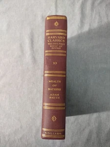 Harvard Classics Five Foot Shelf of Books #10 Wealth Of Nations - Picture 1 of 5