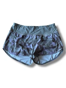 Pantalón Corto Lululemon Speed Up Camuflaje Oscuro Lavanda Verde Ejército Talla 8 - Imagen 1 de 23