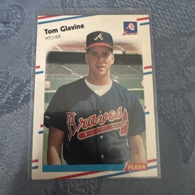 1988 Fleer Tom Glavine #539 Rookie Atlanta Braves NM Or Better - Image 1 of 2